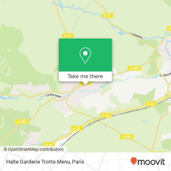 Halte Garderie Trotte Menu map