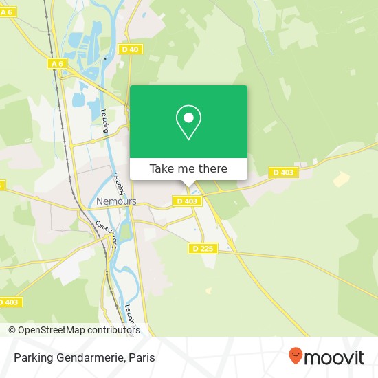 Mapa Parking Gendarmerie