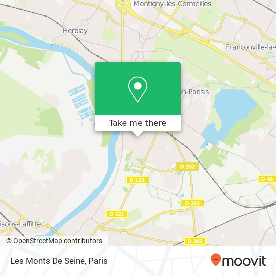 Les Monts De Seine map