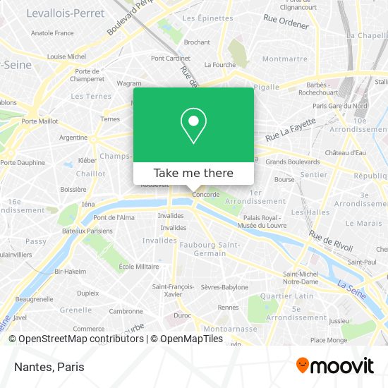 Nantes map