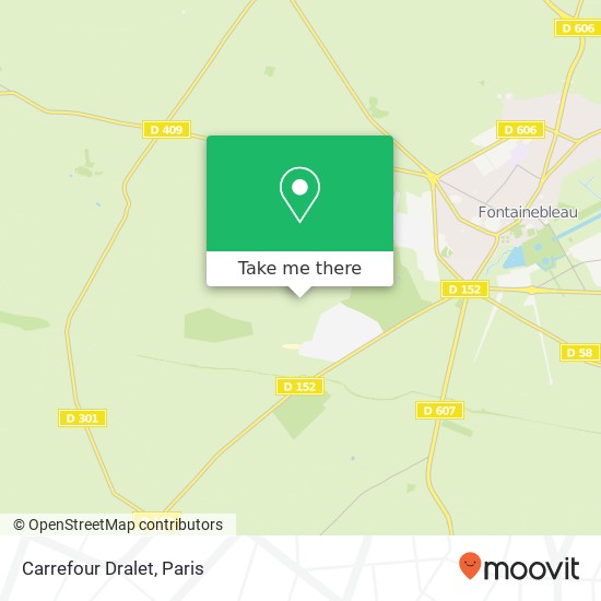 Carrefour Dralet map