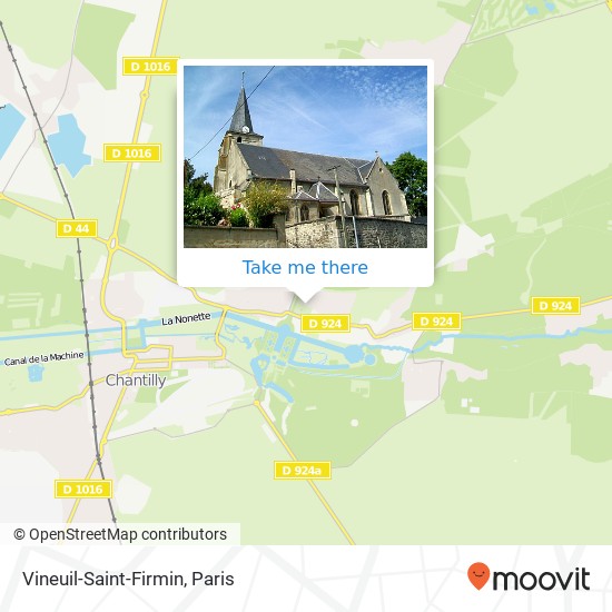 Mapa Vineuil-Saint-Firmin