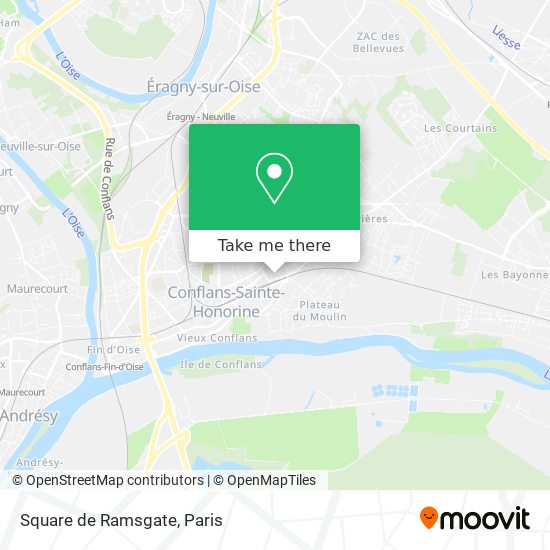 Mapa Square de Ramsgate