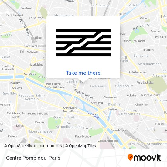 Centre Pompidou map