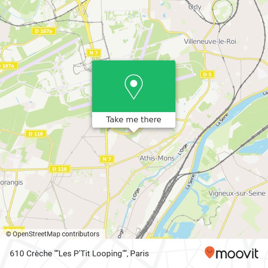 610 Crèche ""Les P'Tit Looping"" map