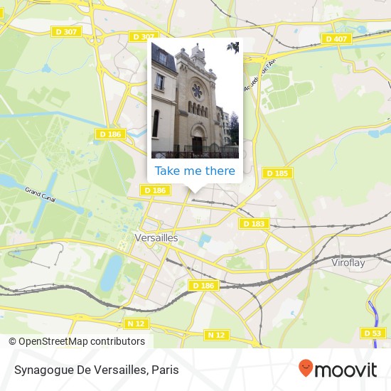 Synagogue De Versailles map