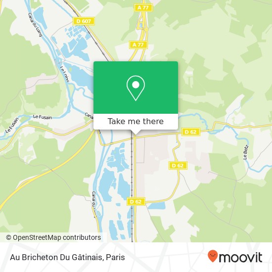 Au Bricheton Du Gâtinais map