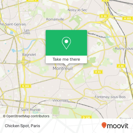 Chicken Spot map