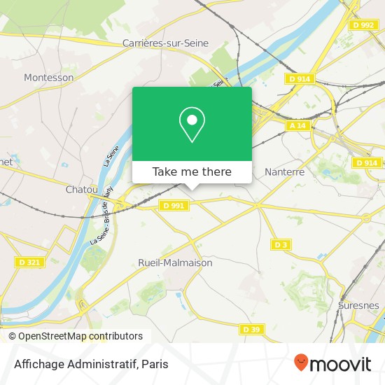 Affichage Administratif map