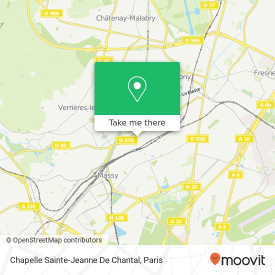 Mapa Chapelle Sainte-Jeanne De Chantal