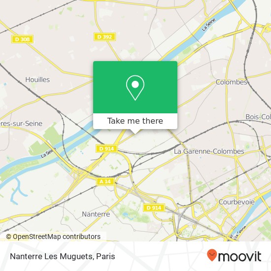 Mapa Nanterre Les Muguets