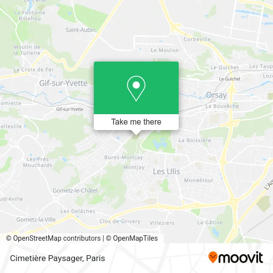 Cimetière Paysager map