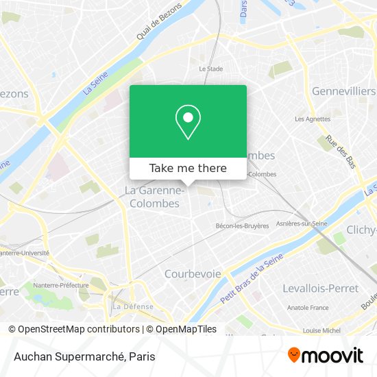 Mapa Auchan Supermarché