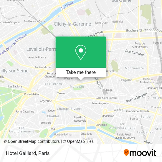Hôtel Gaillard map