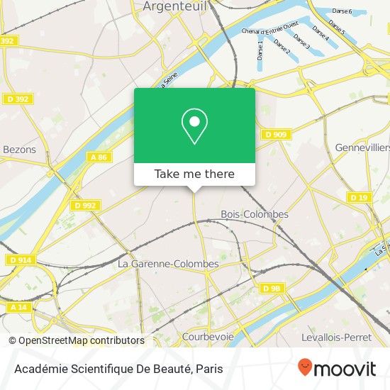 Académie Scientifique De Beauté map