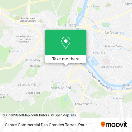 Mapa Centre Commercial Des Grandes Terres