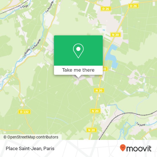 Mapa Place Saint-Jean