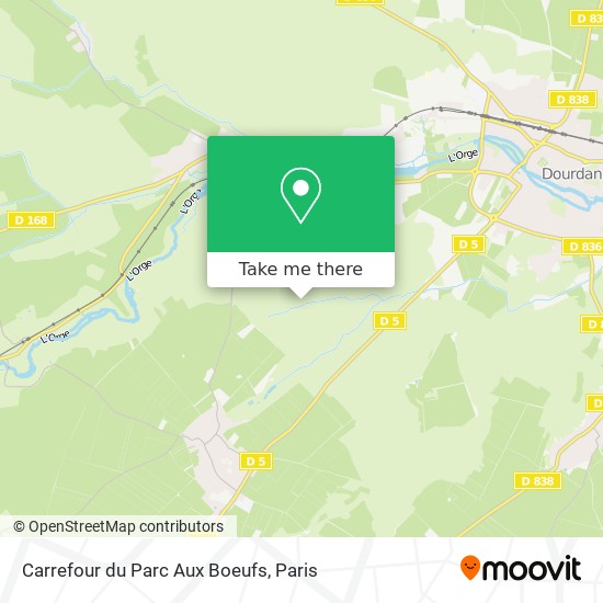 Mapa Carrefour du Parc Aux Boeufs