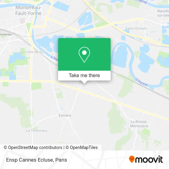 Ensp Cannes Ecluse map