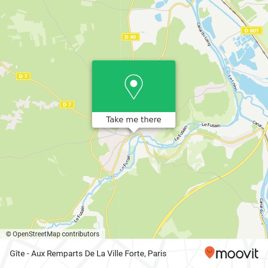 Gîte - Aux Remparts De La Ville Forte map