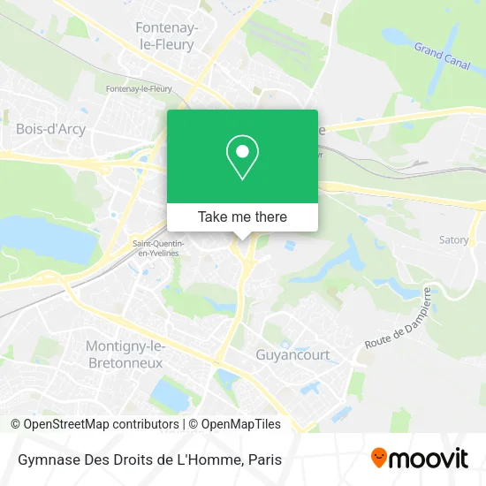 Gymnase Des Droits de L'Homme map