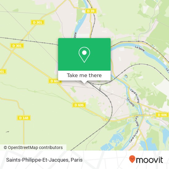 Mapa Saints-Philippe-Et-Jacques