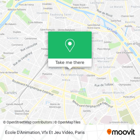 Mapa École D'Animation, Vfx Et Jeu Vidéo