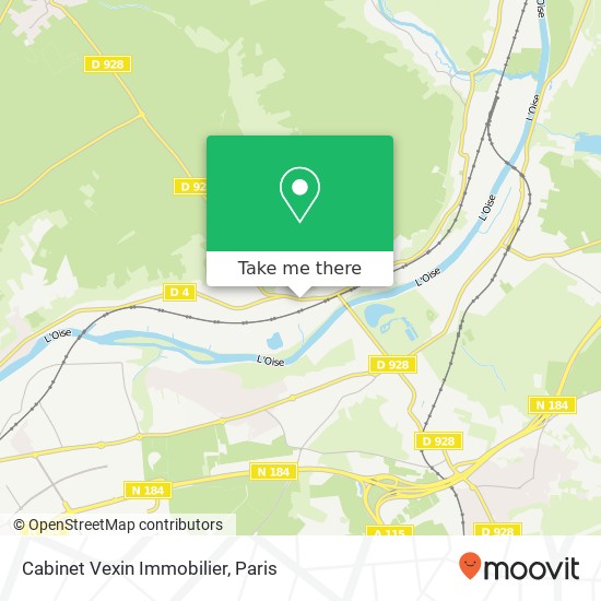 Cabinet Vexin Immobilier map