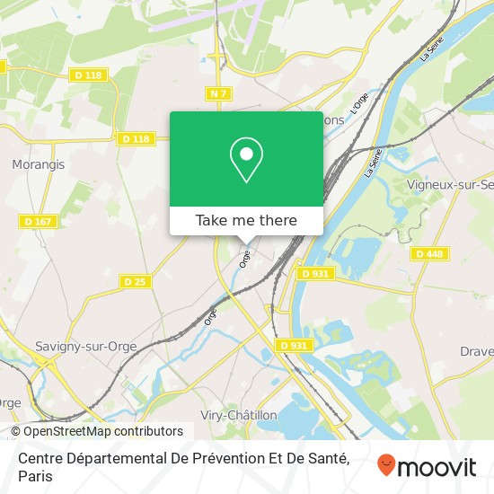 Centre Départemental De Prévention Et De Santé map