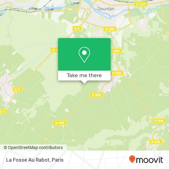 La Fosse Au Rabot map