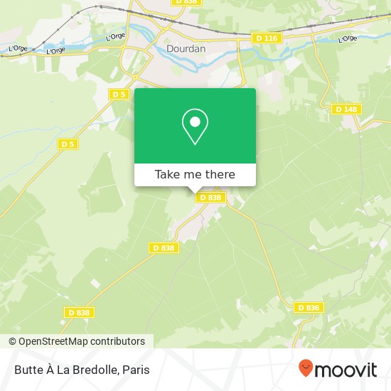 Mapa Butte À La Bredolle