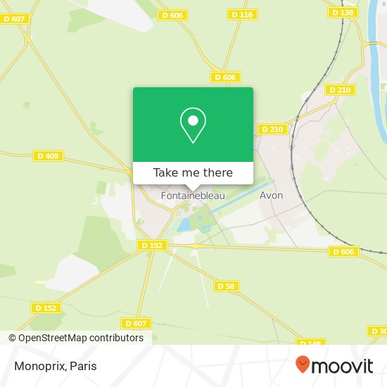 Mapa Monoprix