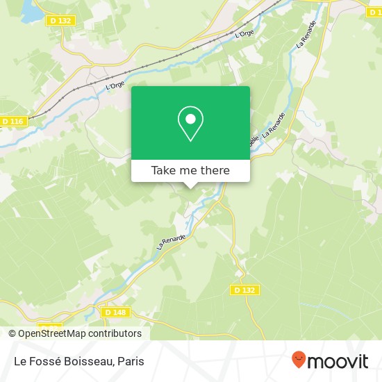 Mapa Le Fossé Boisseau