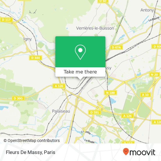 Fleurs De Massy map