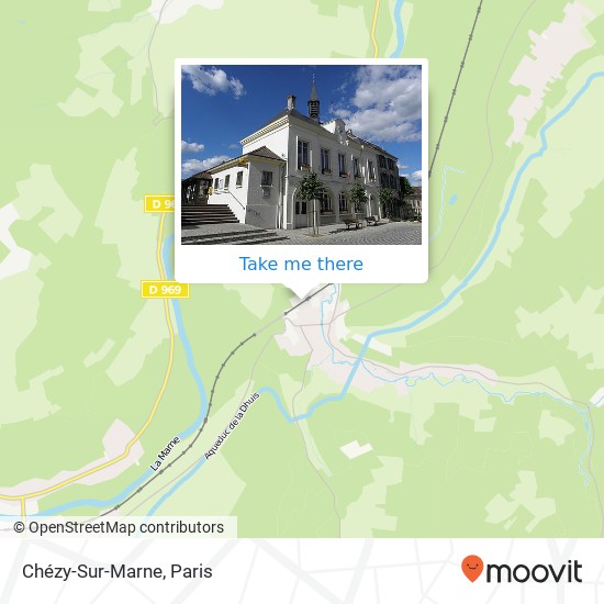 Mapa Chézy-Sur-Marne
