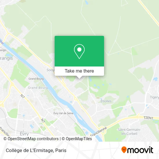 Collège de L'Ermitage map