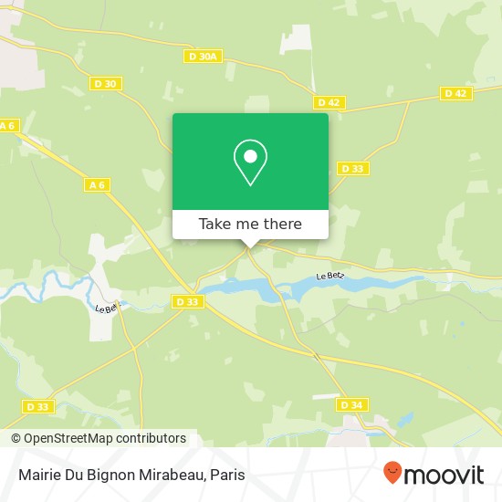 Mapa Mairie Du Bignon Mirabeau