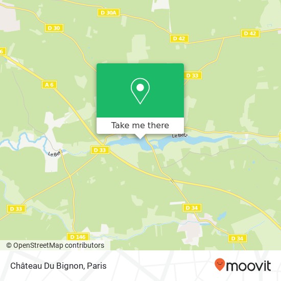 Mapa Château Du Bignon