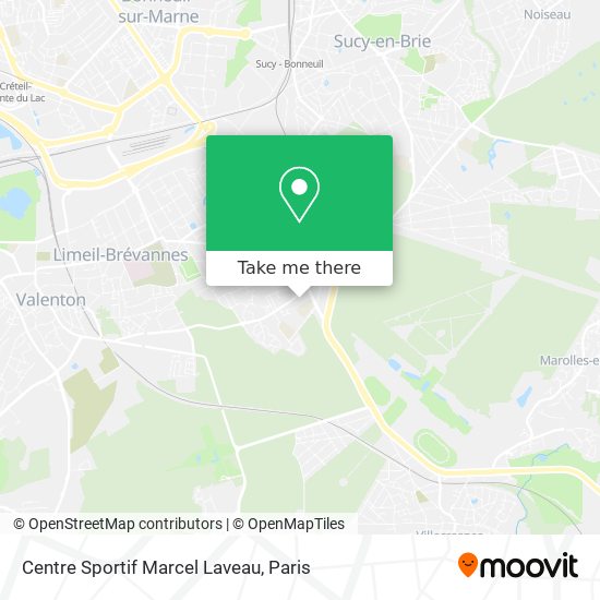 Mapa Centre Sportif Marcel Laveau