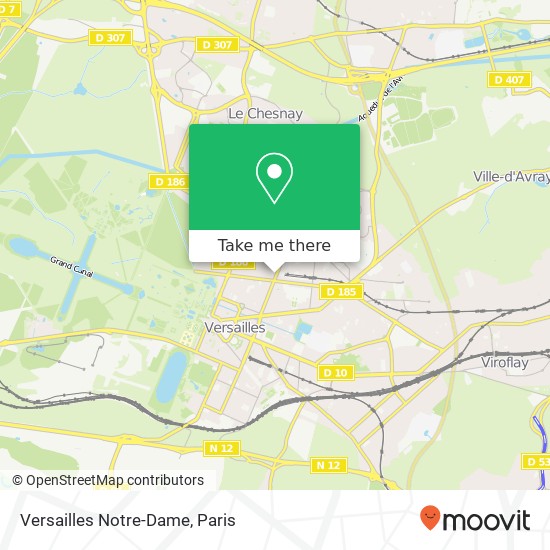 Mapa Versailles Notre-Dame