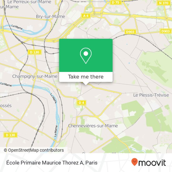 Mapa École Primaire Maurice Thorez A