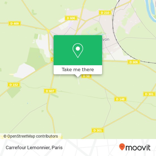 Carrefour Lemonnier map