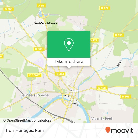 Trois Horloges map