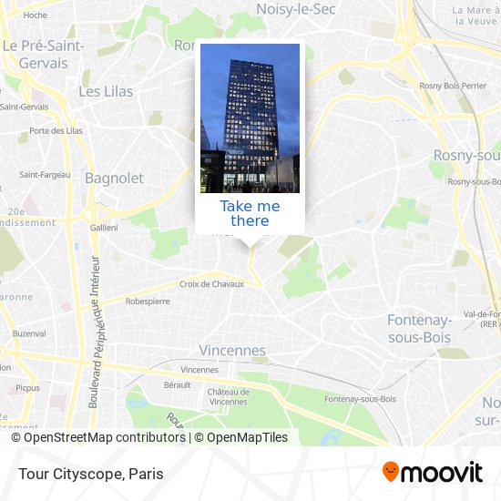 Tour Cityscope map