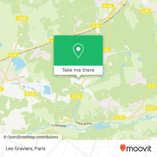 Les Graviers map