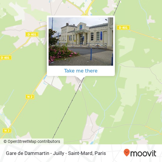 Mapa Gare de Dammartin - Juilly - Saint-Mard