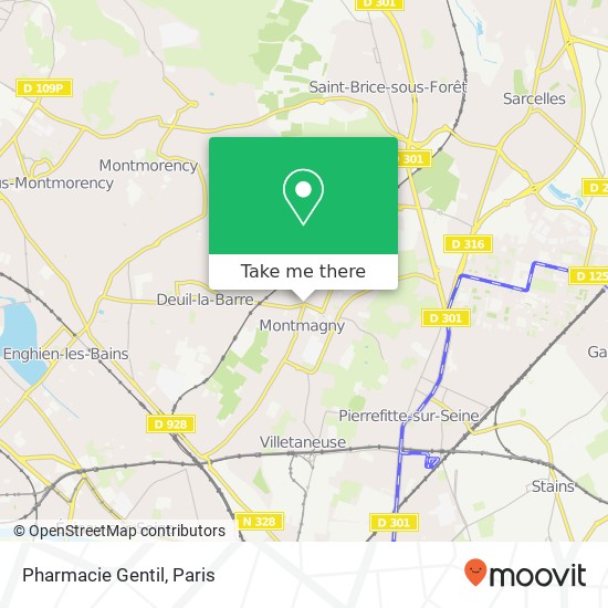 Pharmacie Gentil map