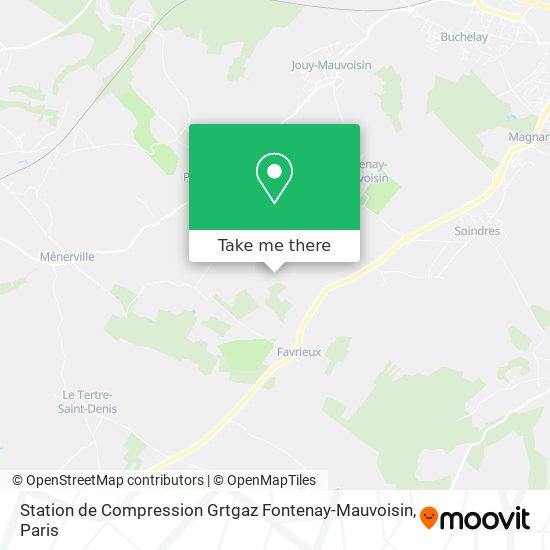 Mapa Station de Compression Grtgaz Fontenay-Mauvoisin