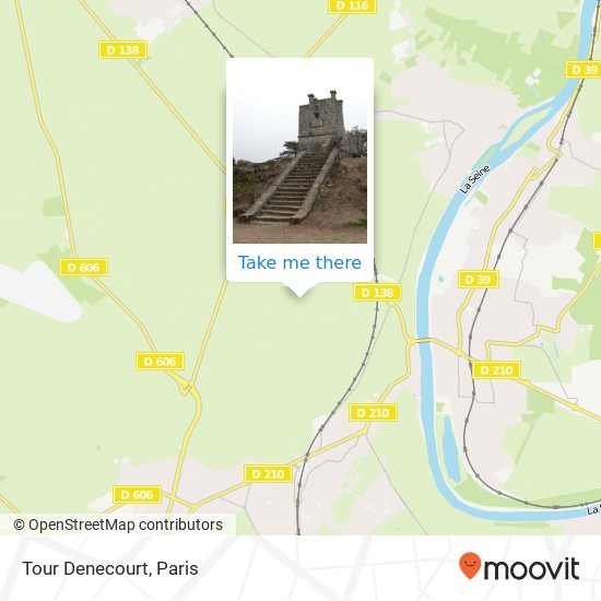 Tour Denecourt map