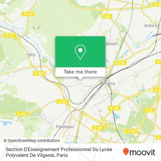 Section D'Enseignement Professionnel Du Lycée Polyvalent De Vilgenis map